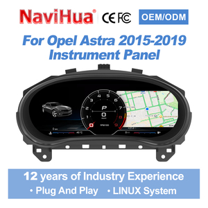 NaviHua pour Opel Astra 2015-2019 - Mise à niveau du tableau de bord numérique LCD - Écran de tableau de bord virtuel - Cockpit numérique - Product Image 1