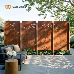 Panel de Acero Corten para Jardín, Resistente a la Intemperie, Cortado con Láser, Plegable y Duradero - Product Image 1