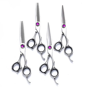 Hairdressing Scissors Set Stainless Steel Flat Shears Thinning Shears Hair Stylist Kit Professional Hair Cutting Tools - Product Image 1