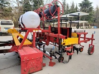 Stock Sanfagri Transplanteuse de légumes 2 rangs avec boîte de vitesses, pour buttage, paillage et ruban goutte-à-goutte, pour serres et fermes, modèle High 1 personnalisé pour poivrons