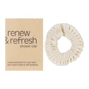 Gorro de Ducha Ecológico de PBAT PLA a Base de Maicena para Hotel, Gorro de Peluquería, Gorro de Baño <span class=keywords><strong>Desechable</strong></span> Impermeable para Suministros de Hotel - Product Image 4