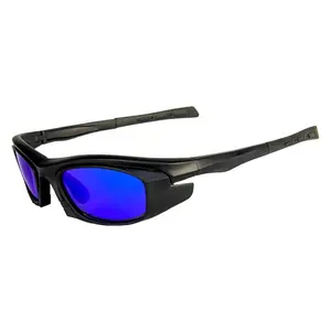 Kacamata Hitam Polarisasi Olahraga Bingkai Penuh, Kacamata Hitam Olahraga Lari Golf Hiking Memancing Lensa Yang Dapat Diganti
