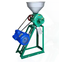 Moulin Commercial Domestique à Grains Secs et Humides pour Riz, Blé, Farine, Soja, Lait de Soja, Maïs, Moteur, Capacité 200 kg/h, Alimentation Animale