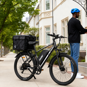 Vélo électrique de ville Chamrider DM427 avec assistance au pédalage, batterie amovible, homologué pour la route, 48V 27AH, vélo électrique de montagne pour la livraison de nourriture - Product Image 1
