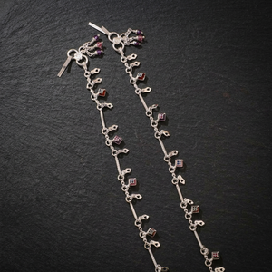 Chevillères Payal Argentées Élégantes avec Sertissage Circulaire pour Femmes – Bijoux Tendance d'Origine Indienne pour les Amantes de la Mode - Product Image 3