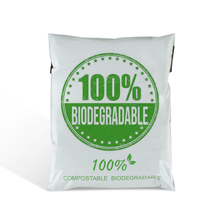 Sobres de poste con cremallera de almidón de maíz 100% biodegradable, a base de plantas, embalaje de plástico Compostable, bolsa de envío - Product Image 4
