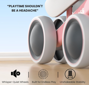 Vélo d'équilibre électrique 0-6 mois unisexe pour tout-petits, 4 roues silencieuses, pliable, dossier haut, harnais 3 points, préscolaire, premier modèle 7 1 - Product Image 5