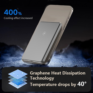Banque d'alimentation magnétique sans fil en alliage d'aluminium ultra mince 5000mAh PD20W Charge rapide Mini Powerbanks portables pour <span class=keywords><strong>Huawei</strong></span> - Product Image 3