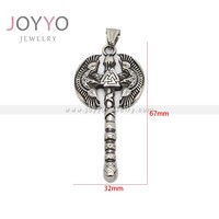 Collier pendentif hache viking nordique classique en acier inoxydable pour hommes, vente en gros