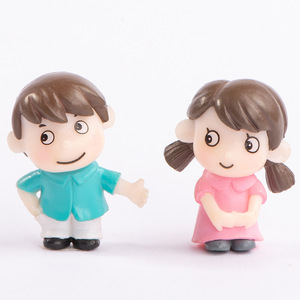 Figurine miniature de couple de dessin animé Dp Craft, moulage par injection, décoration intérieure, ornement de bureau pour salon - Product Image 2