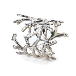 Acier inoxydable métal forme ronde or fini serviette anneau fantaisie Style luxe fait à la main vente chaude plus haute qualité - Product Image 4