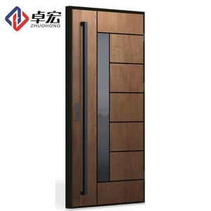 <span class=keywords><strong>Porte</strong></span> intérieure en <span class=keywords><strong>bois</strong></span> à cadre en acier moderne ZHUO HONG pour bureau, hôtel, appartement, finition personnalisée - Product Image 5