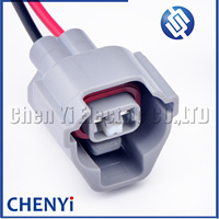 2 Pin otomotif konektor tahan air injektor bahan bakar kawat harness plug 6189-0876 90980-12117 12117 untuk Toyota Lexus subaru