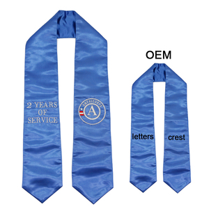 Estola de Graduación de Satén de 60 Pulgadas con Diseño Personalizado y Logotipo Bordado - Product Image 1