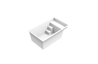 Piscine rectangulaire moderne et minimaliste de petite taille avec marches, pour villa, cour, piscine extérieure, piscine de loisirs familiale