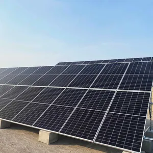نظام مزرعة طاقة شمسية مجموعة ألواح شمسية وبطارية كاملة بنظام شبكة طاقة