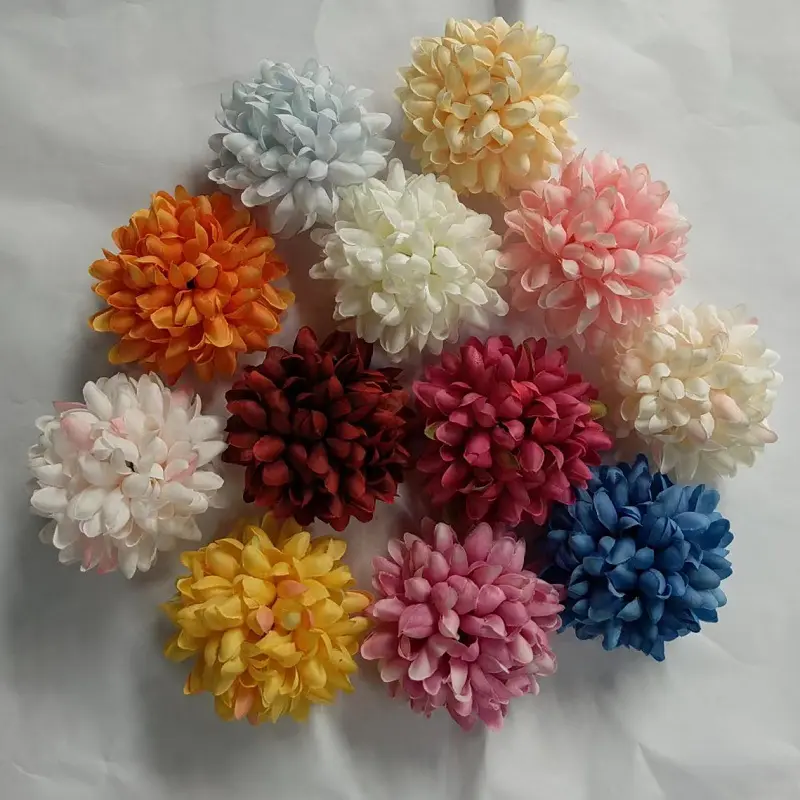 12 اللون 8 سنتيمتر الاصطناعي أقحوان فو أضاليا كرة زهرية ل كعكة الزفاف و قوس زخارف الجدران