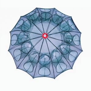 Nouveau Portable <span class=keywords><strong>Crevette</strong></span> Appât Crabe <span class=keywords><strong>Crevette</strong></span> Net Drop Landing Fish Pier Harbour Étang Parapluie Forme Pliant Filets De Pêche - Product Image 3