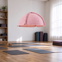 Abat-jour acoustique moderne en forme de dôme festonné, en polyester moulé, avec rivets, absorbant le son, 65 couleurs