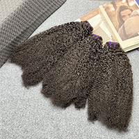 4C Kinky Afro Curly Bundle de cheveux humains Vente en gros Afro Kinky Bundles Vendeurs 4C Afro Cheveux humains en vrac Raw Virgin Extensions de cheveux