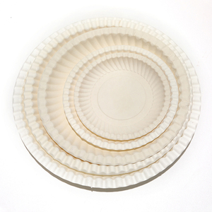 Vaisselle <span class=keywords><strong>jetable</strong></span> en papier écologique, pièces, papier de table biodégradables, assiette à sucre, assiette à aliments - Product Image 2