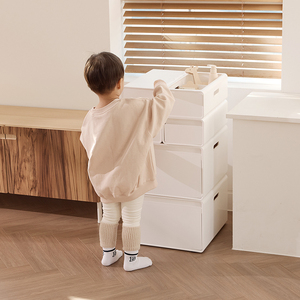 Boîte de rangement Plafarm Souffle type D, armoire modulaire empilable en plastique, organisateur de jouets pour enfants, organisateur de maison, modèle multi-niveaux DIY pour gagner de la place - Product Image 3