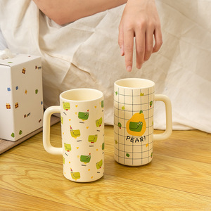 <b>Ceramic</b> Mug With Handle Large Capacity Dinosaur Pattern Gift For General Use - Product Image 2