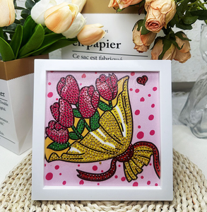 Kits de Broderie Diamant 20x20cm Colorés, Peinture sur Toile DIY à Couverture Complète, Vente en Gros, Livraison Rapide pour Cadeau et Décoration Intérieure - Product Image 3