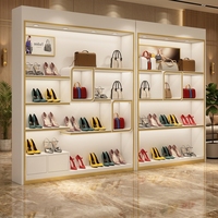 Présentoir de Modèles Personnalisé en MDF Écologique avec LED pour Salons Professionnels, Studios, Chaussures, Sacs, Cosmétiques et Technologie