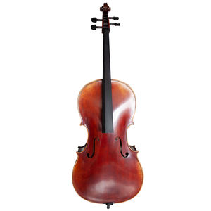 SurpassMusic <span class=keywords><strong>Violoncelle</strong></span> <span class=keywords><strong>Acoustique</strong></span> Artisanal en Bois d'Érable Européen à Grain Flammé Naturel, Son Chaleureux, Modèle Maître, Tailles 4/4 3/4 1/2 - Product Image 1