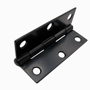 Charnière en fer noir Yuyao 76x50x1.5mm, finition électrophoretique pour porte d'armoire et mobilier - Product Image 1