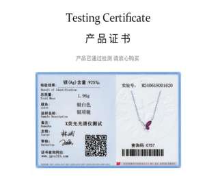 S925 sterling silver pink butterfly necklace and <b>bracelet</b> <b>set</b>, new niche design, Instagram-worthy jewelry - Product Image 4