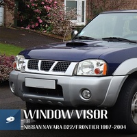 Visera para Ventana de Coche PMMA, Protector Solar y de Lluvia para Nissan Navara D22 Frontier 1997-2004, Deflector de Ventana con Protección contra la Lluvia