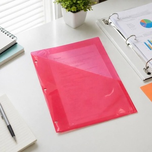 Carpeta de Archivo Translúcida STASUN PP con Bolsillo <span class=keywords><strong>Diagonal</strong></span>, Bolsa para Documentos con 3 Orificios para Encuadernación, Suministros de Oficina y Escolares - Product Image 3