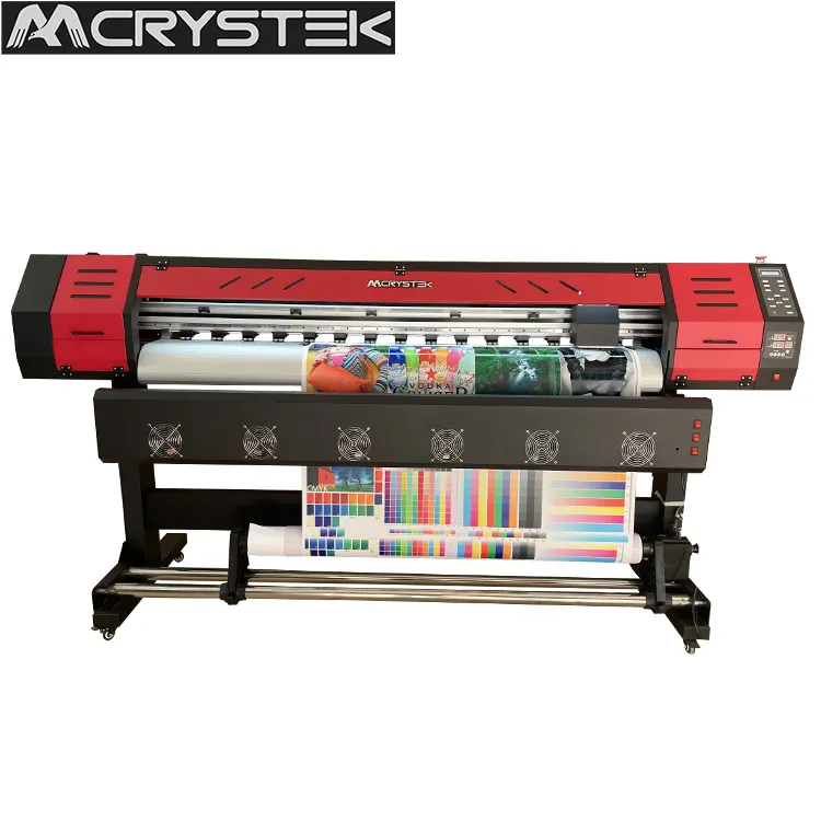 CRYSTEK CE 1.8M printing width inkjet printer 6ft large format printer