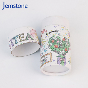 Emballage de boîte de tube en papier biodégradable de logo imprimé de taille personnalisée avec logo personnalisé - Product Image 3