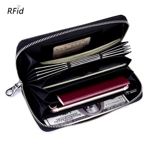 กระเป๋าสตางค์ RFID แบบ RTS ขายดี พร้อมโลโก้สั่งทำ กระเป๋าหนังคลัทช์สำหรับผู้หญิง พร้อมโพลีเอสเตอร์ - Product Image 5