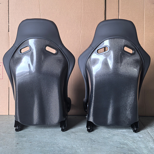 Carbon Fiber Racing Bucket <b>Seats</b> with Pepita Confetti Waterproof & Custom Color for Volkswagen <b>Golf</b> R/R32/R36/B6/Scirocco R - Product Image 5