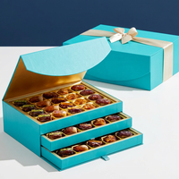 Boîtes de Baklava Eid Mubarak, Emballage Cadeau de Mariage, Barres de Chocolat et Dattes, Boîte Cadeau de Dubaï, Emballage de Pâtisserie Ramadan