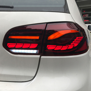 Feux arrière de voiture KGKB pour VW <span class=keywords><strong>Golf</strong></span> <span class=keywords><strong>6</strong></span> MK6 2010-2012, style écailles de dragon, <span class=keywords><strong>LED</strong></span> dynamiques, accessoires de feux arrière automatiques - Product Image 6