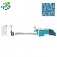Granulateur de recyclage plastique à vis simple YKSJ-100-200 à refroidissement par eau, avec changeur de tamis hydraulique, pour un gain de temps et d'effort