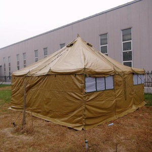 Tente de secours d'urgence en toile kaki imperméable, carrée, avec poteaux en acier, <span class=keywords><strong>pour</strong></span> toutes les saisons, 5x10m, modèle surplus à prix réduit - Product Image 2