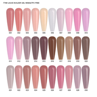Gel de construction rapide YDC Private Label, liquide, sans chaleur, transparent, rose, blanc, gelée colorée, gel de construction pour extensions d'ongles en flacon