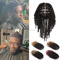 Prótesis Capilares Originea Man para Hombres, Cabello Humano, Dreadlocks, Peluca con Frente de Encaje Suizo para Hombres, 10 Pulgadas de Largo