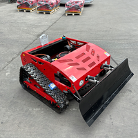 Mesin Pemotong Rumput Mini 4-Tak Kelas Industri 48V Robot Pengontrol Jarak Jauh untuk Penggunaan Pertanian Dukungan OEM Murah DIY