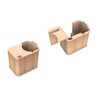 Sauna infrarouge demi-corps Pruche 1 personne Mini demi-sauna infrarouge Bain de vapeur sec Sauna