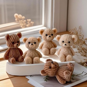 Silicone Candle Molds 3D Charming Bear Scented Candle Mold Cozy Atmosphere Design - Product Image 4