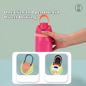 Kingze-Botella de agua personalizada de acero inoxidable para exteriores, portátil, 24oz, 32oz, <span class=keywords><strong>con</strong></span> aislamiento al vacío, para deporte, tazas reutilizables <span class=keywords><strong>con</strong></span> tapa 2 en 1 - Product Image 3