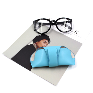 Portable en cuir <span class=keywords><strong>souple</strong></span> mode clip facile nouveauté lunettes de soleil <span class=keywords><strong>pochette</strong></span> lecture lunettes étui de transport pour enfants - Product Image 2