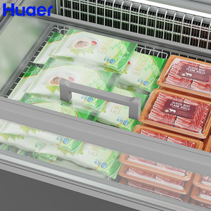 Chất lượng cao siêu thị thương mại hiển thị trường hợp mở kính thực phẩm biển đảo frezer tủ lạnh sâu tủ đông - Product Image 6